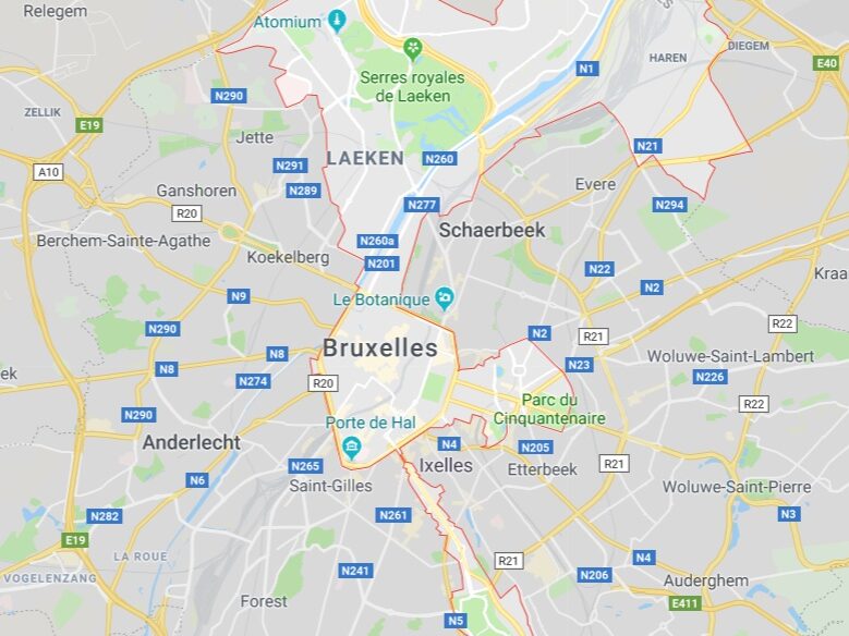 Carte de Bruxelles